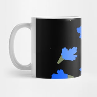 blue flower Mug